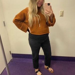 Paige denim maternity straight leg black jeans